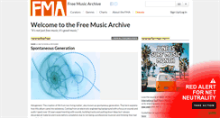 Desktop Screenshot of freemusicarchive.com