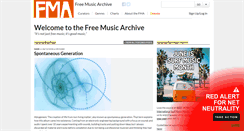 Desktop Screenshot of freemusicarchive.org